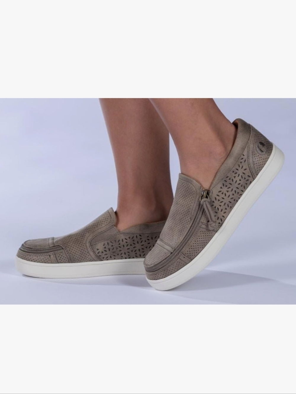Adaptive Perf Low Slip-On Sneakers in Taupe W8.5 M6.5